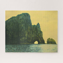 Neuseeländisches Loch im Felsen Puzzle