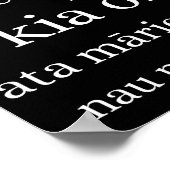 Neuseeländisches Poster mit Kiwi Greetings (Ecke)