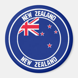 Neuseeländisches RundEmblem Magnet
