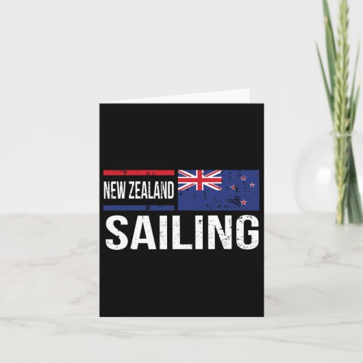Neuseeländisches Segelfahne Match Tee Karte (Vorderseite)
