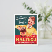 Neuseeländisches Vintages Werbeplakat Postkarte (Stehend Vorderseite)