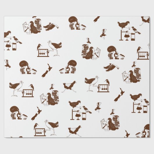 Neuseeländisches Vogelschutzmuster Geschenkpapier (Flach)