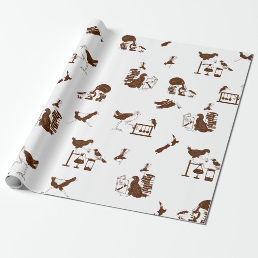 Neuseeländisches Vogelschutzmuster Geschenkpapier (Ungerollt)