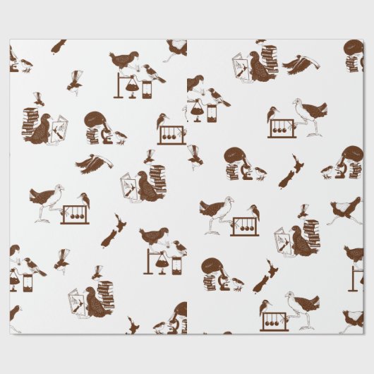 Neuseeländisches Vogelschutzmuster Geschenkpapier (Saum)