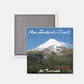 Neuseelands Coool! Mt Taranaki Print Magnet (Vorderseite/Rückseite)