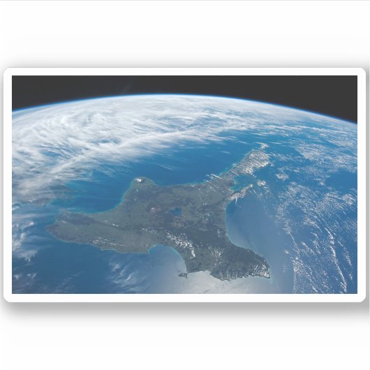 Neuseelands Nordinsel. Aufkleber (Vorderseite)