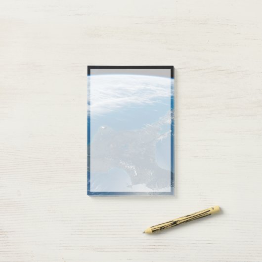 Neuseelands Nordinsel. Post-it Klebezettel (Auf Schreibtisch)