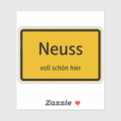 Neuss Aufkleber Sticker Autoaufkleber (Blatt)