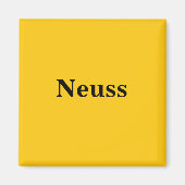 Neuss Magnet Schild Gold Gleb (Vorne)