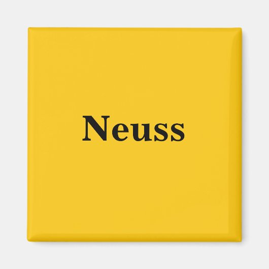 Neuss  Magnet Schild Gold Gleb (Vorne)