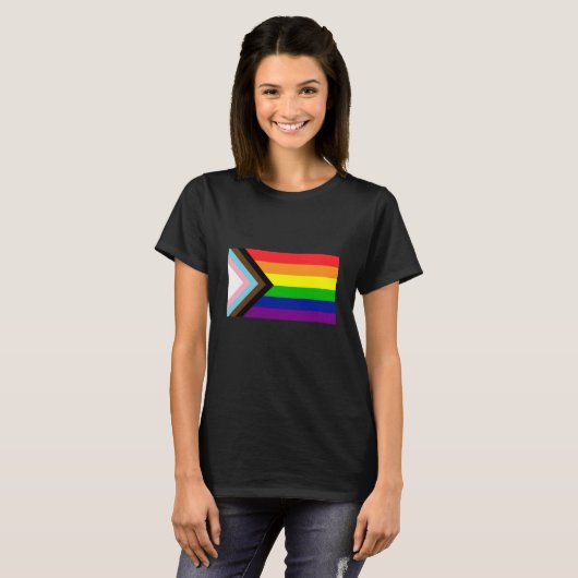 Neustart der Flagge - trans und POC inklusive T-Shirt (Vorne ganz)