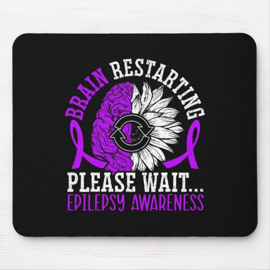 Neustart des Gehirns Bitte warten Epilepsie Aw Mousepad (Vorne)