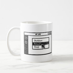 Neustart-Modus Kaffeetasse