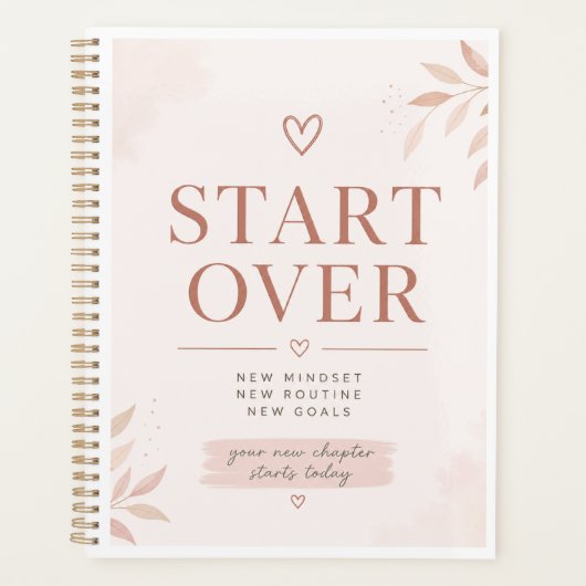 Neustart-Planer – Weiblich Planer (Vorderseite)
