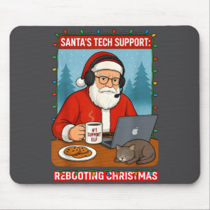 Neustart von s Support Santa Tech Vibes Mousepad