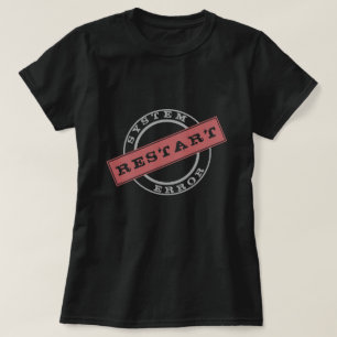 Neustarten des Textes von Funny T - Shirt Briefmar
