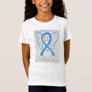 Neuter Pets Blue Awareness Ribbon Angel Shirt