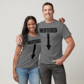 Neutered Arrow Funny Mens Vasectomy Geschenk Vasek T-Shirt (Unisex)