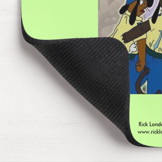 Neutered Dog Funny Cartoon Mouse Pad Mousepad (Ecke)