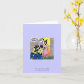 Neutered Hund Funny Cartoon Note Card Karte (Gelbe Blume)