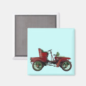 NEUTORATION DES AUTO VINTAGE - AUTOMOTIV, blau Magnet (Vorderseite/Rückseite)