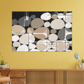 Neutra Kiesel Leinwanddruck (Insitu (Wohnzimmer))