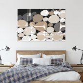 Neutra Kiesel Leinwanddruck (Insitu (Schlafzimmer))