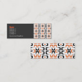 Neutra Retro Profilkarte Mini Visitenkarte (Vorne/Hinten)