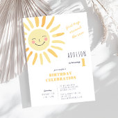 Neutral 1. Geburtstag Einladung