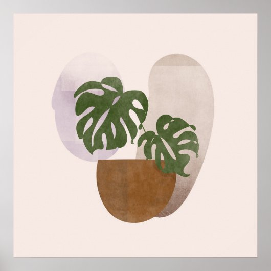 Neutral 2 Einfache Boho Zeichnungen Boho Chic Ästh Poster (Vorne)