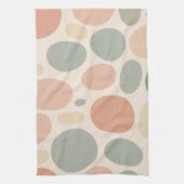 Neutral Abstract Organic Shapes Modern Geschirrtuch (Vertikal)