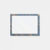 Neutral-Abstrakt | Blaue Kupfer-Erdtöne Post-it Klebezettel (Vorderseite)