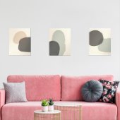 Neutral Abstrakt - Zen - Wall Art Set - Minimal (Wohnzimmer)