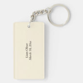 Neutral, anpassbarer Name, Schlüsselanhänger (Rückseite)