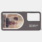 Neutral Arch Frame Photo Monogram Samsung Galaxy Hülle (Linke Seite)