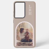 Neutral Arch Frame Photo Monogram Samsung Galaxy Hülle (Rückseite)