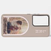 Neutral Arch Frame Photo Monogram   Samsung Galaxy Hülle (Linke Seite)