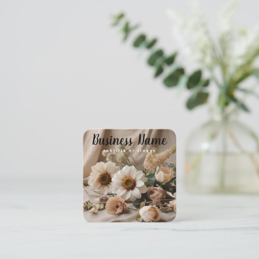 Neutral | ästhetisch | Boho | Visitenkarte (Stehend Vorderseite)