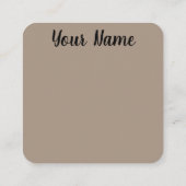 Neutral | ästhetisch | Boho | Visitenkarte (Rückseite)