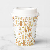 Neutral Baby Boy Shower | Cute Safari Animal Pappbecher (Rechts)