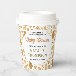 Neutral Baby Boy Shower | Cute Safari Animal Pappbecher