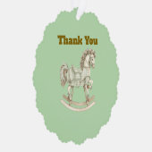 Neutral Baby Shower Thank You Paper Ornament (Rechts)