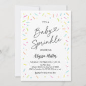 Neutral Baby Sprinkle Einladung (Vorderseite)