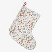 Neutral Baby Woodland First Christmas Großer Weihnachtsstrumpf (Vorderansicht (hängend))