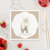 Neutral Bear Bear Baby Shower Serviette (Beispiel)