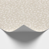 Neutral Beige Abstrakte Elfenbeinküste Moderne Min Geschenkpapier (Ecke)