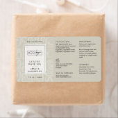 Neutral Beige Boho Pattern Logo 2OZ Dropper Bottle (Insitu)