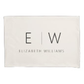 Neutral Beige Classic Elegant Modernes Minimalisti Kissenbezug (Vorderseite)