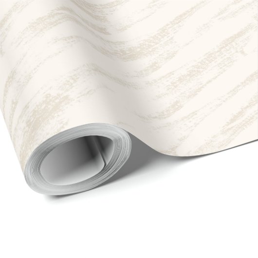 Neutral Beige Elfenbeinküste Elegant Modernes Mini Geschenkpapier (Rolleneckpunkt)