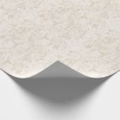 Neutral Beige Elfenbeinküste Elegant Modernes Mini Geschenkpapier (Ecke)